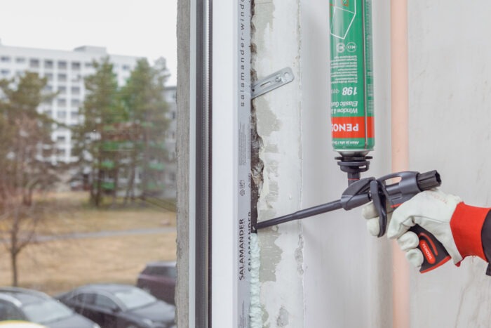 langų sandarinimas PU putomis