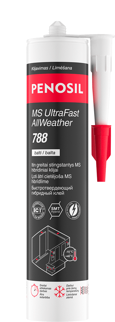 PENOSIL MS UltraFast AllWeather 788 greitai stingstantys hibridiniai klijai