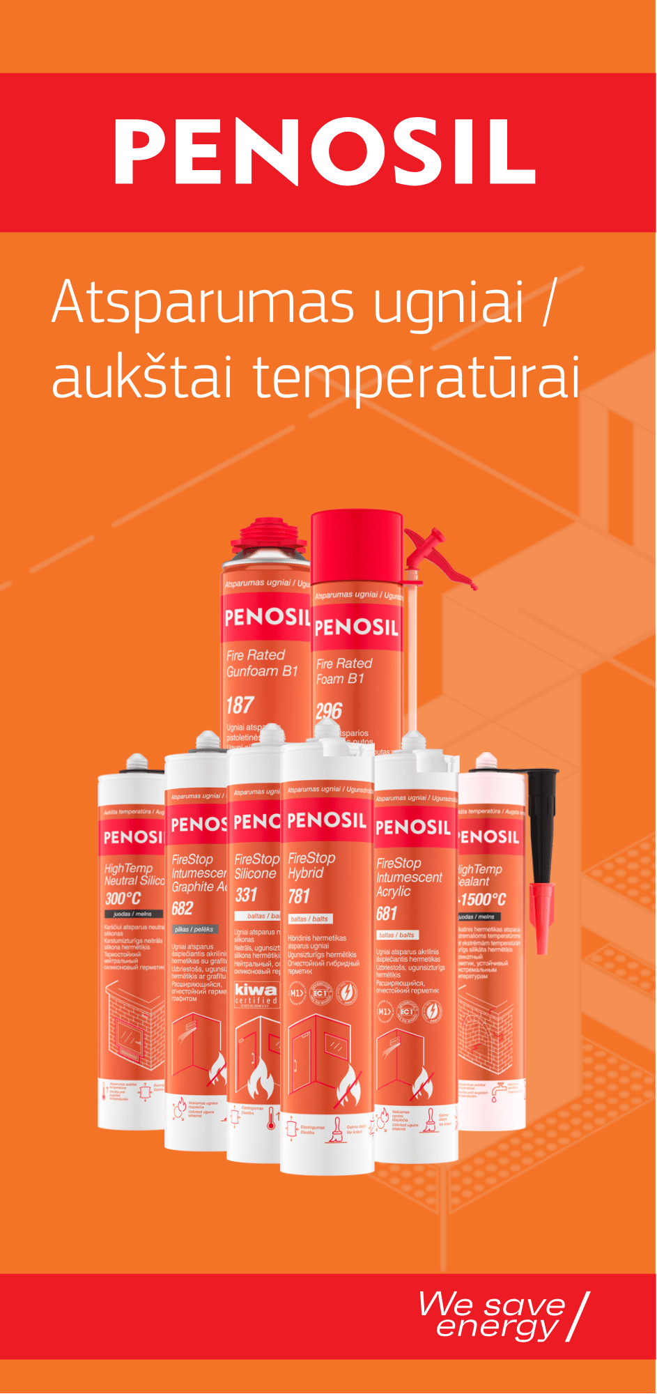 Penosil Atsparumo ugniai katalogas