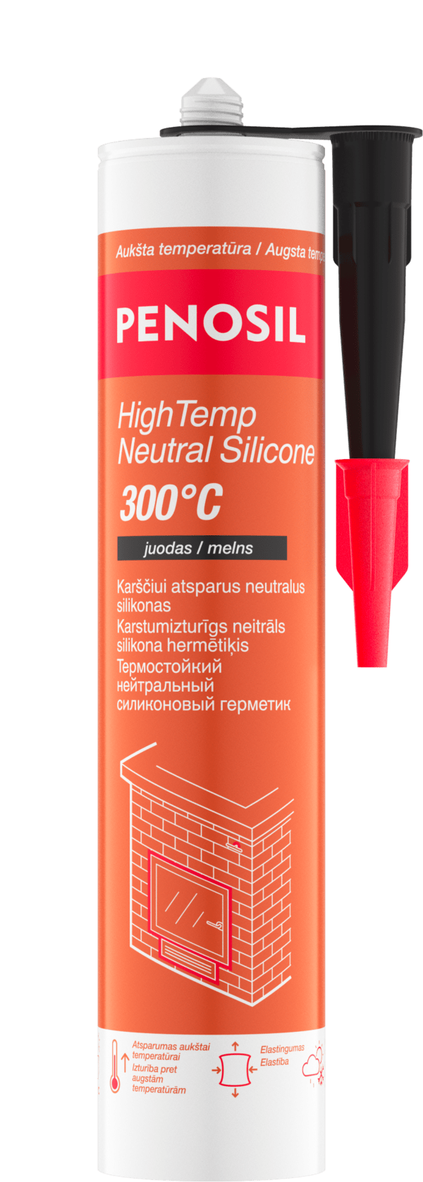 PENOSIL HighTemp Neutral +300°C atsparus karščiui silikonas