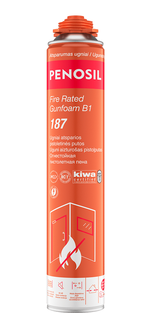 PENOSIL Fire Rated Gunfoam B1 187 ugniai atsparios putos
