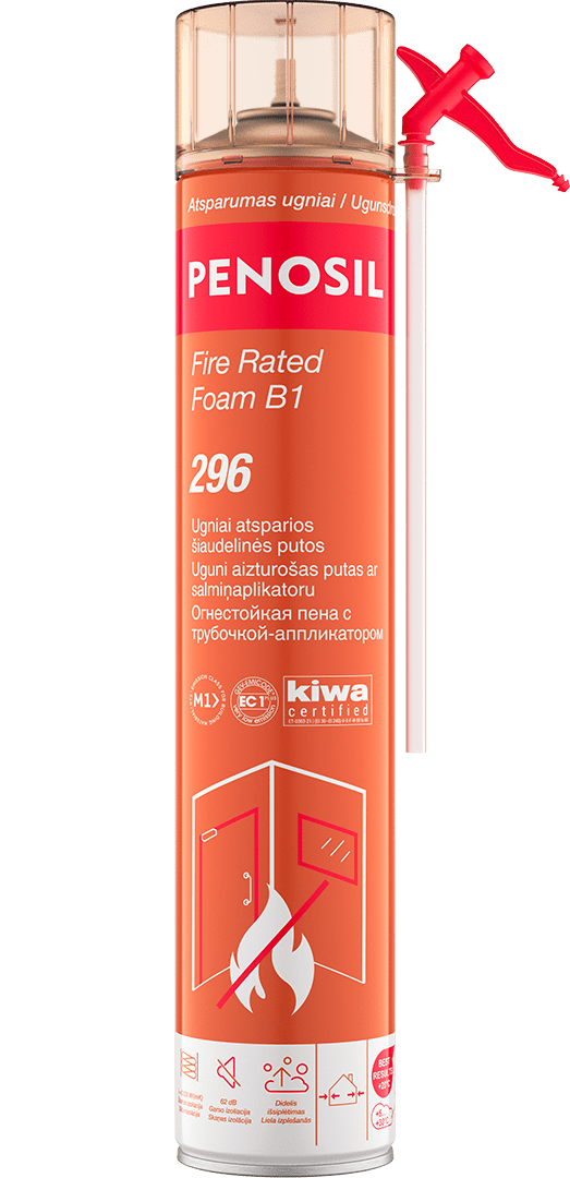 PENOSIL Fire Rated Foam B1 296 ugniai atsparios šiaudelinės putos