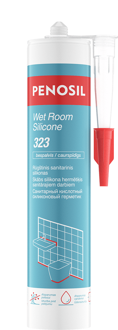 Penosil Wet Room Silicone 323 sanitarinis silikonas bespalvis