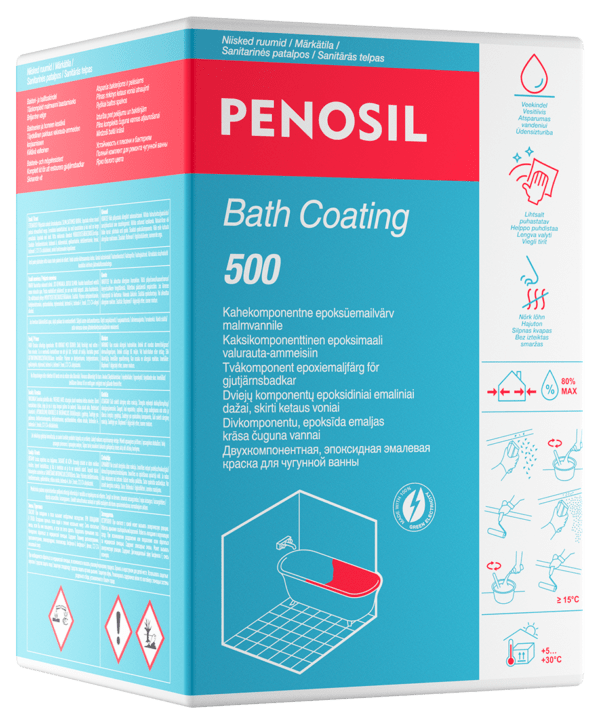 PENOSIL Bath Coating 500 atnaujinimo rinkinys ketaus voniai