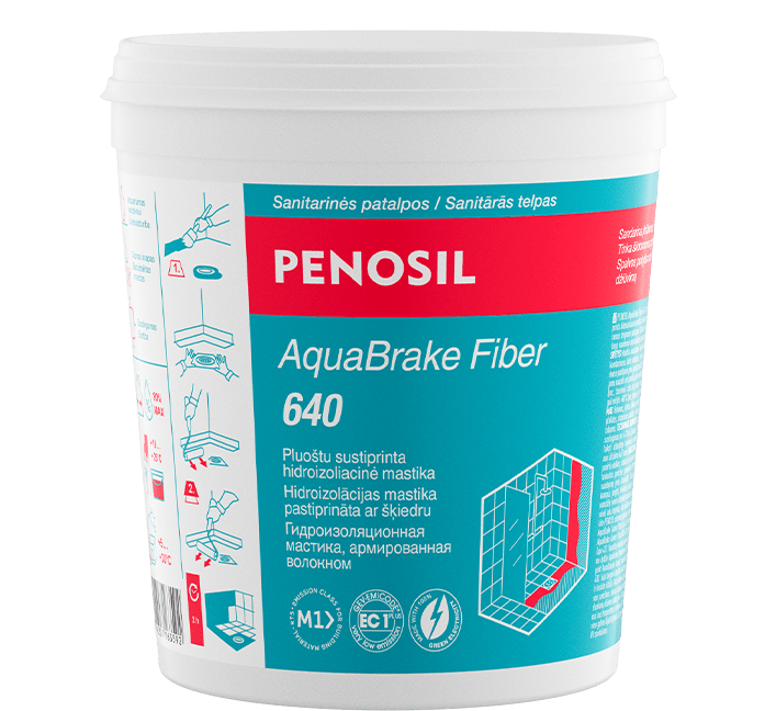 PENOSIL AquaBrake Fiber 640 hidroizoliacinė mastika 1 kg