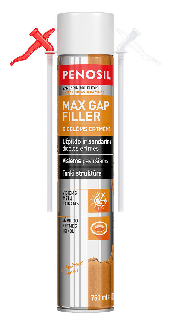 PENOSIL Max Gap Filler šiaudelinės putos didelėms ertmėms 750 ml