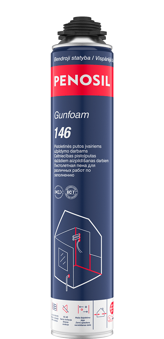 PENOSIL Gunfoam 146 montažinės pistoletinės putos
