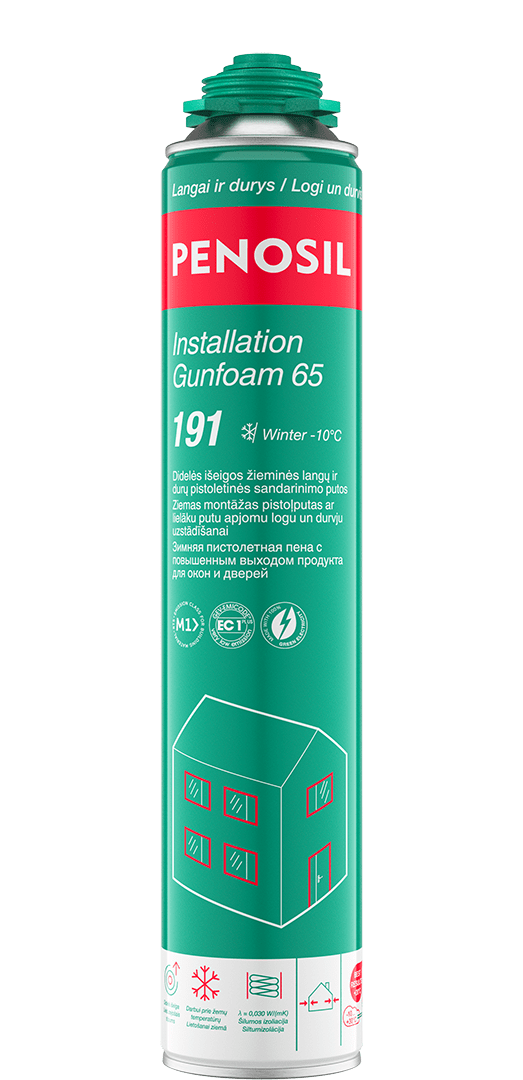 PENOSIL Installation Gunfoam 65 Winter 191 žieminės putos