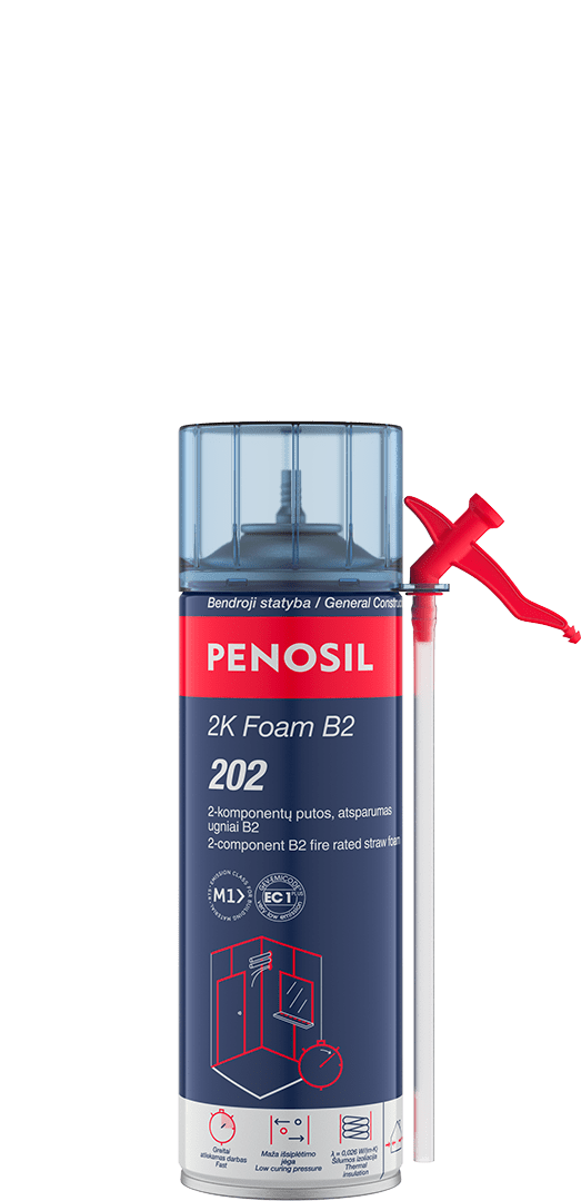 PENOSIL 2K Foam B2 202 dvikomponentės šiaudelinės putos