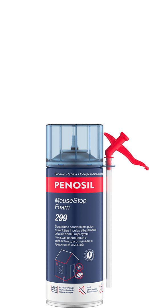PENOSIL MouseStop Foam 299 peles atbaidančios sandarinimo putos