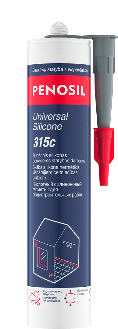 PENOSIL Universal Silicone 315c universalus rūgštinis silikonas pilkas