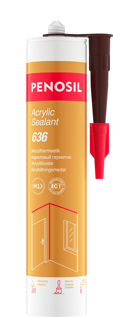 PENOSIL Acrylic Sealant 636 dažomas akrilinis hermetikas rudas