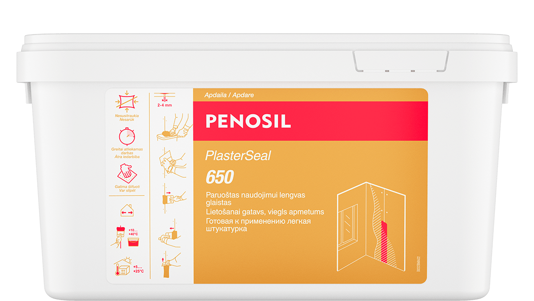 PENOSIL PlasterSeal 650 paruoštas naudoti gipso siūlių glaistas