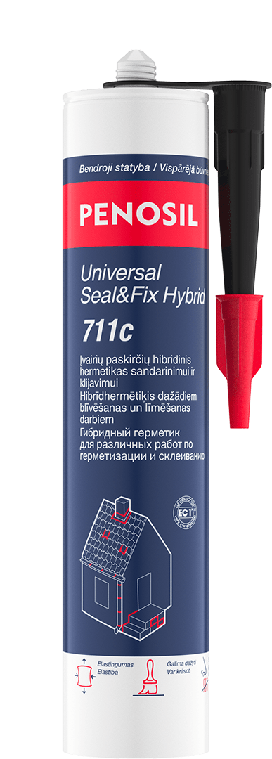 PENOSIL Universal Seal&Fix Hybrid 711c hibridinis hermetikas juodas