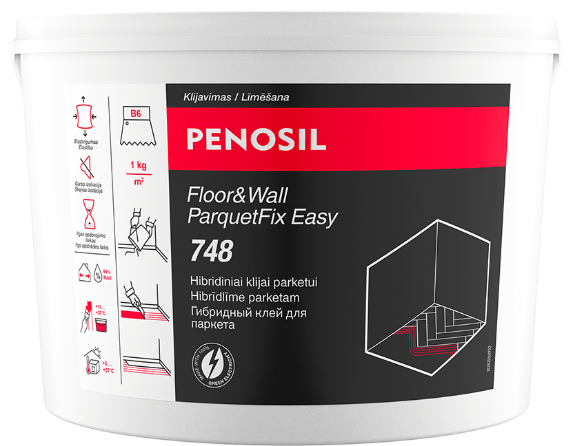 PENOSIL Floor&Wall ParquetFix Easy 748 hibridiniai klijai parketui