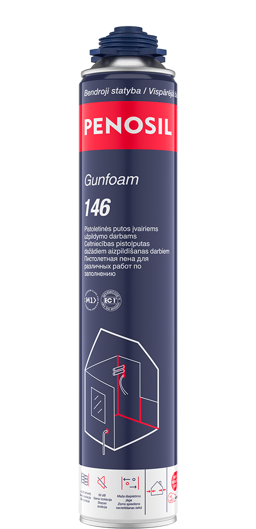 PENOSIL Gunfoam 146 montažinės pistoletinės putos