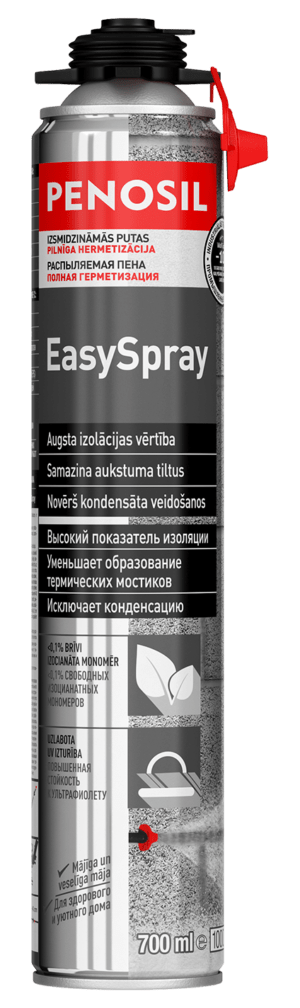 Penosil EasySpray putu hermētiķis ar unikālu izsmidzināšanas sprauslu