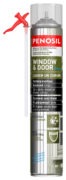 PENOSIL Window & Door Elastic Elastīgās logu un durvju montāžas putas ar salmiņaplikatoru