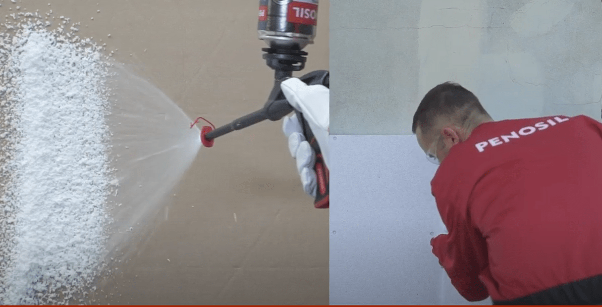 Play video: PENOSIL EasySpray putas – IZSMIDZINĀMĀ SILTUMIZOLĀCIJA
