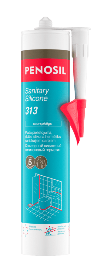PENOSIL Sanitary Silicone 313 sanitārais silikona hermētiķis 