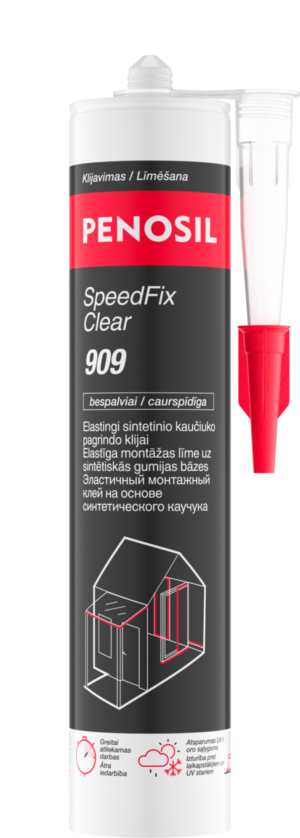 SpeedFix Clear 909 caurspīdīga līme