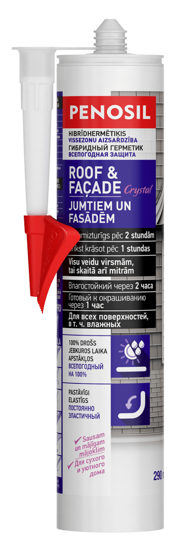 Roof&Facade Crystal - Прозрачный кровельный и фасадный герметик product image