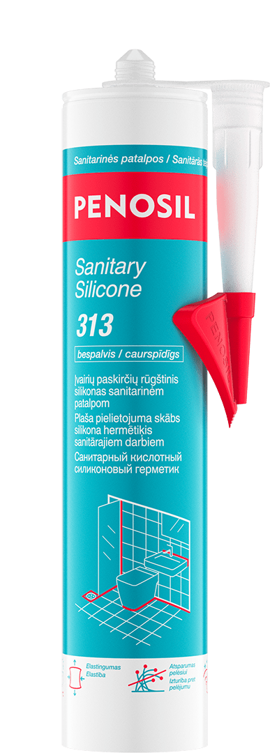 Sanitary Silicone 313 / 313c - Plaša pielietojuma sanitārais silikona hermētiķis product image