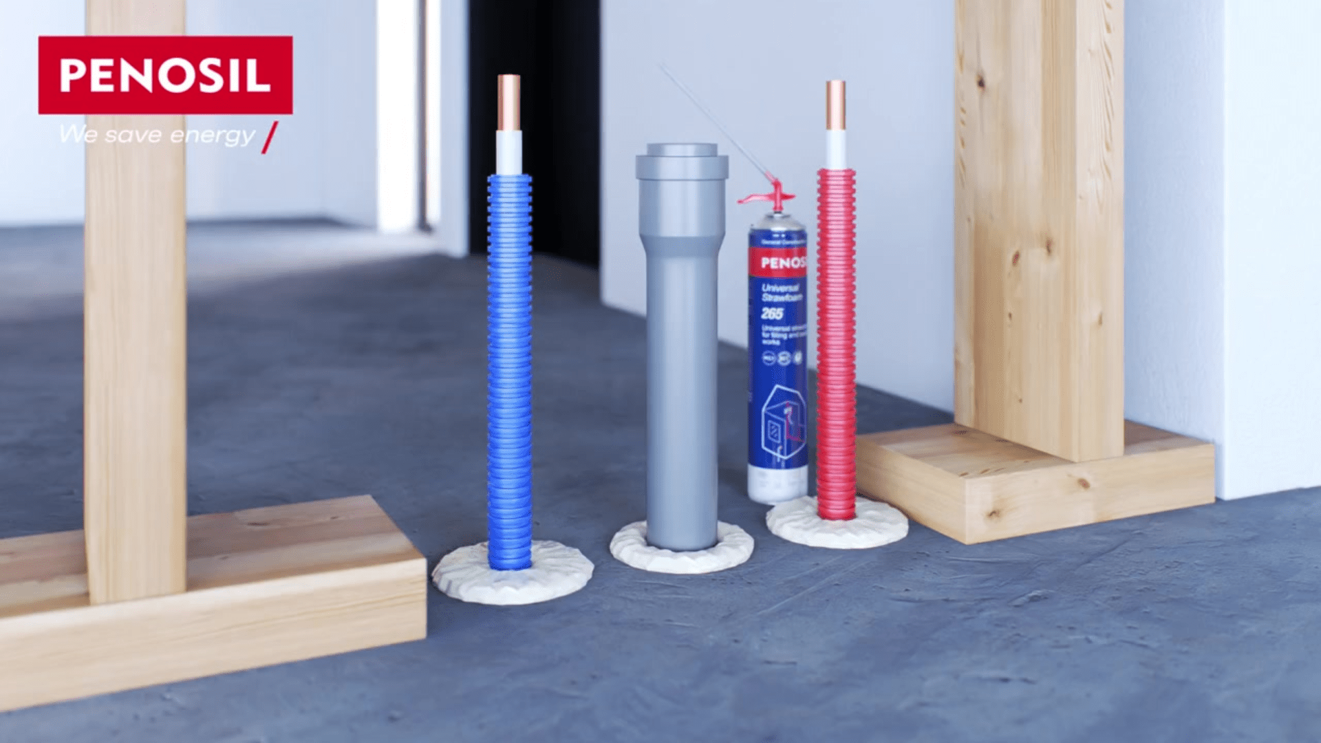 Play video: How to insulate gaps, joints, holes and penetrations with multipurpose straw foam?