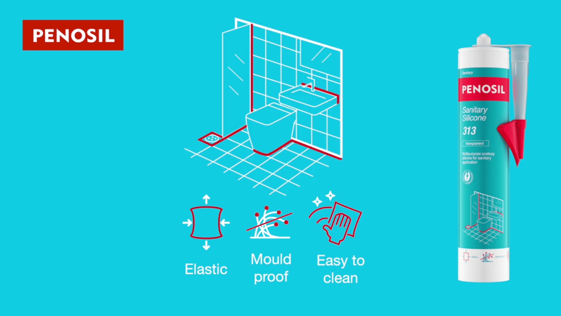 Play video: How to water and mould-proof sanitary joints?