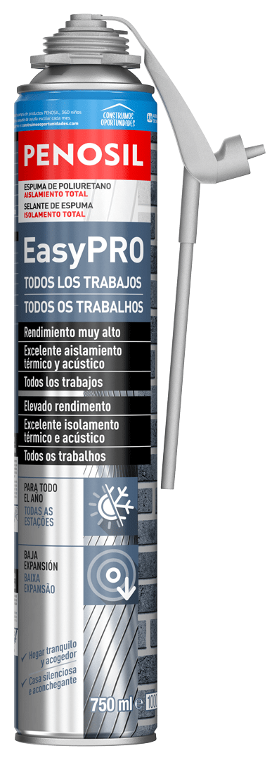 EasyPRO Todos os Trabalhos | espuma de poliuretano para selar todo o tipo de juntas no interior e exterior