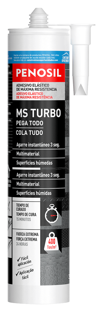 MS TURBO, Adesivo elástico de máxima resistência