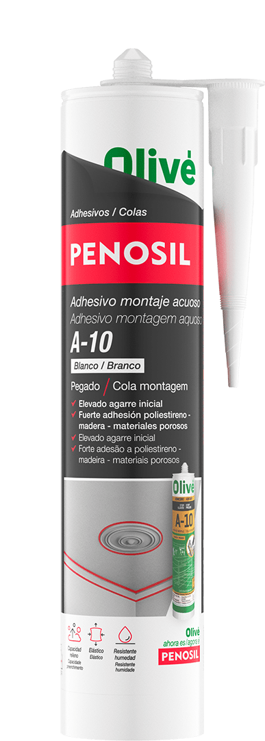 PENOSIL Cola Montagem Aquosa A-10 com capacidade de preenchimento