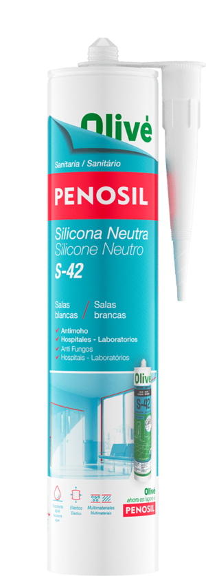 PENOSIL Silicone Neutro S-42 Silicone Sanitário para Salas Brancas