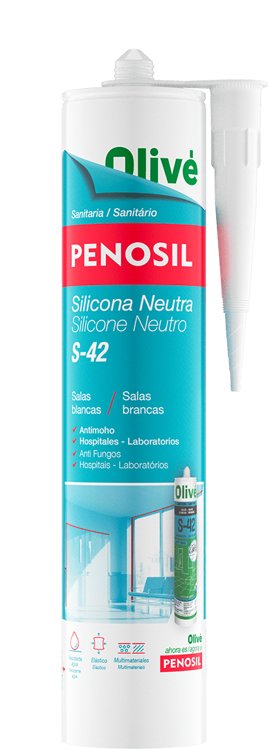 PENOSIL Silicone Neutro S-42 Silicone Sanitário para Salas Brancas