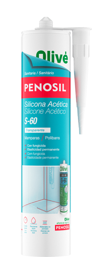 PENOSIL Silicone Acético S-60 sanitário fungicida para polibans