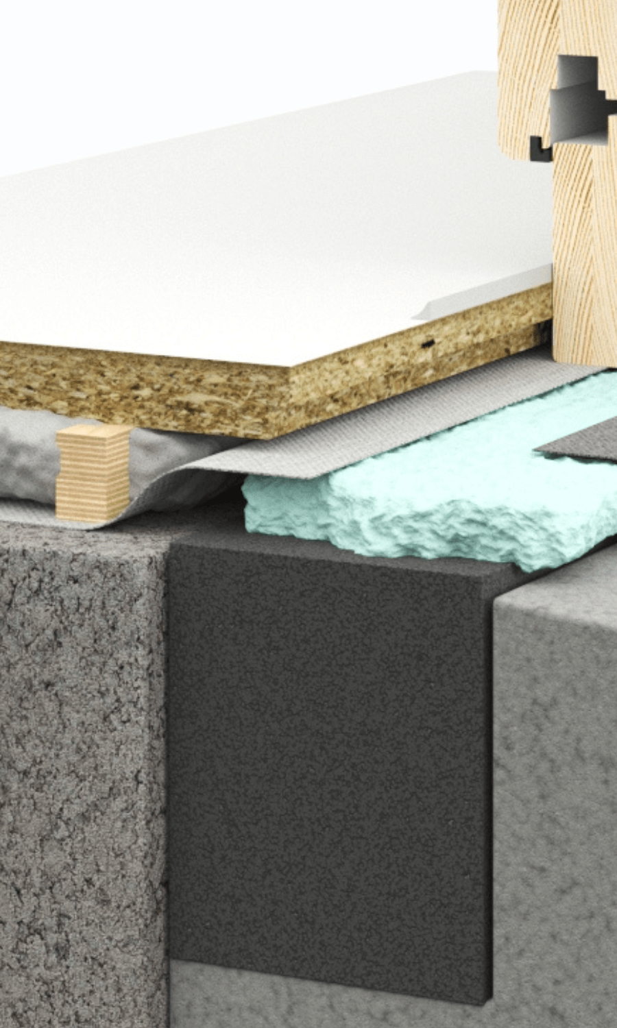Gluing thermal profiles on ETICS facade system