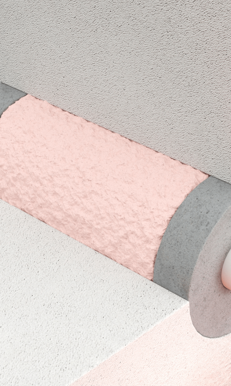 Close view of Penosil fireproofing solution, aluminium pipe penetration filled with Fire rated PU foam