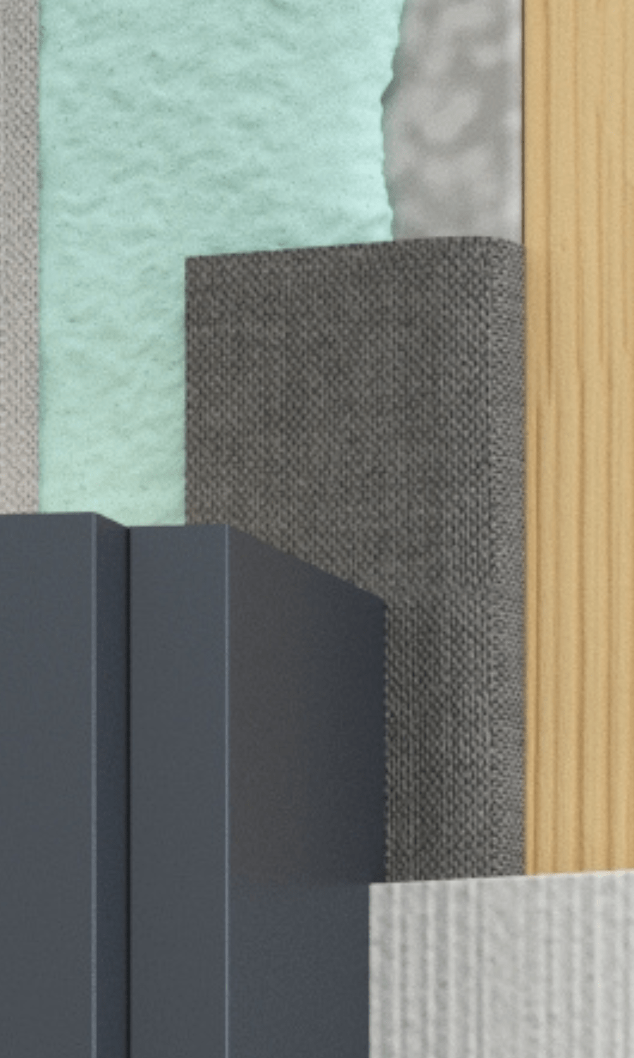 Close up view of wind proofing tape on wooden facade system