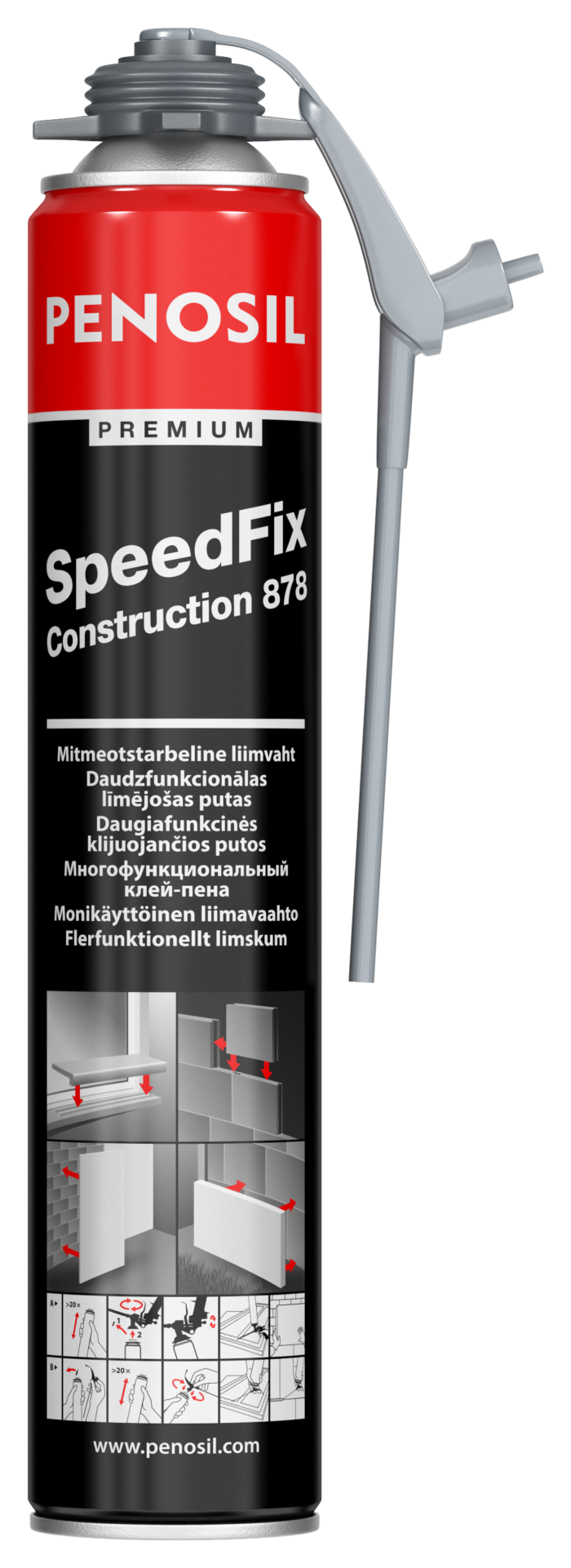 Penosil Premium SpeedFix Construction 878 універсальна клей-піна
