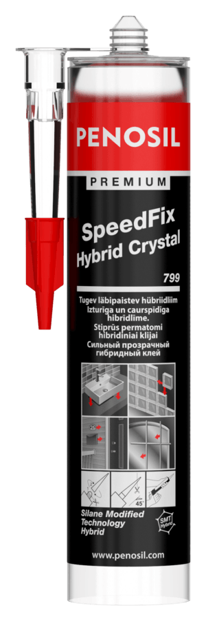 Багатофункціональний екологічний клей PENOSIL Premium SpeedFix Hybrid Crystal 799