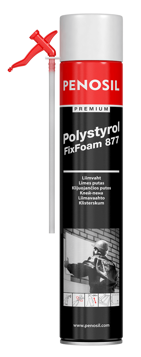 Клей-піна трубочна PENOSIL Premium Polystyrol FixFoam 877