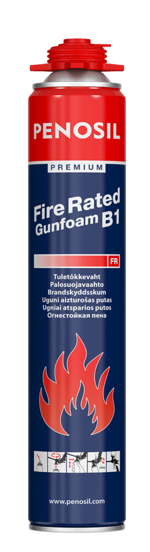 Penosil Premium Fire Rated Gunfoam is low post expansion and fast curing