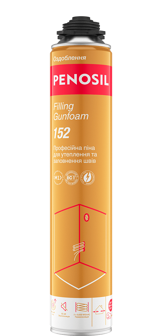 Filling Gunfoam 152 - професійна піна для утеплення та заповнення швів product image