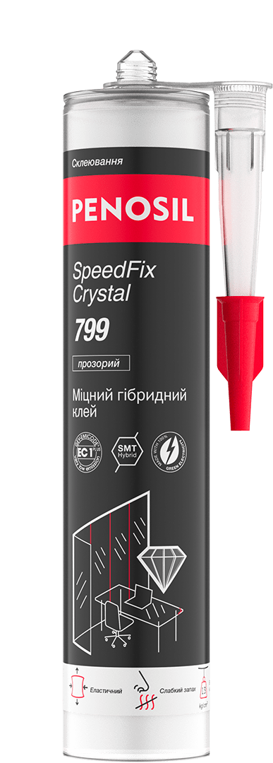 SpeedFix Crystal 799 прозорий міцний гібридний клей