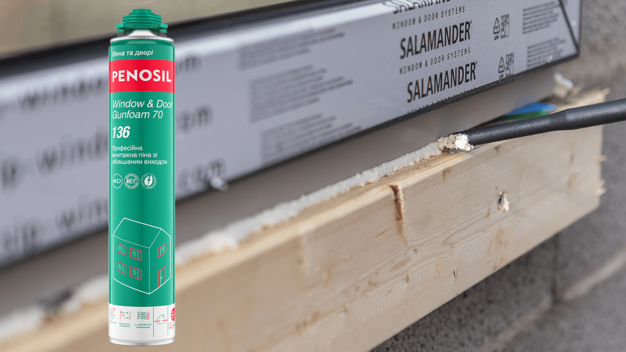 Play video: PENOSIL Window & Door Gunfoam 70 136 ПУ піна зі збільшеним виходом