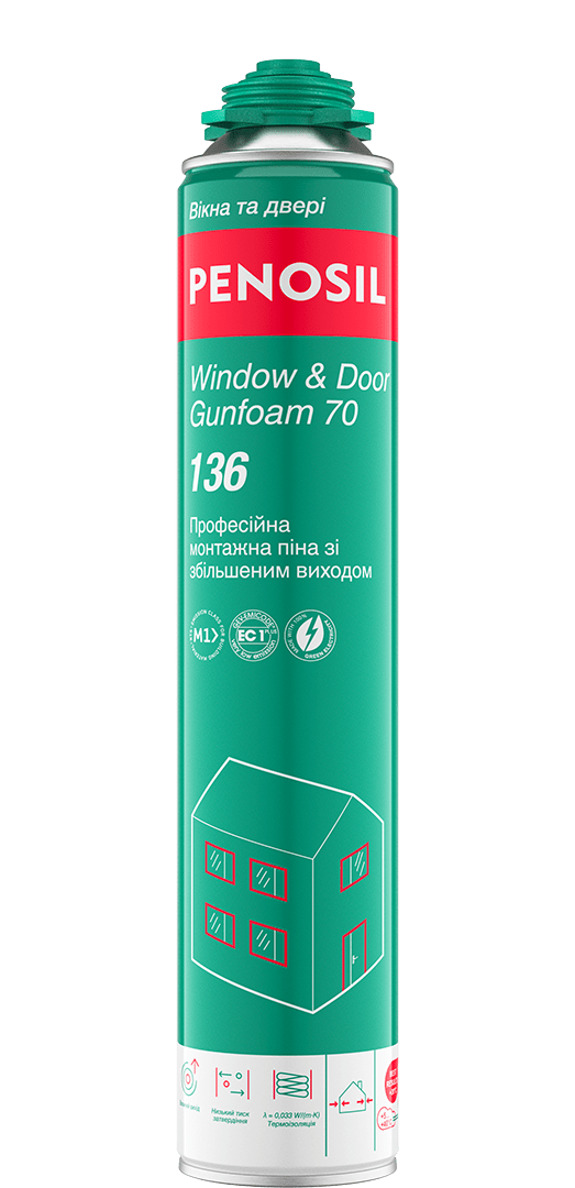Window & Door Gunfoam 70 136 - ПУ-піна зі збільшеним виходом product image