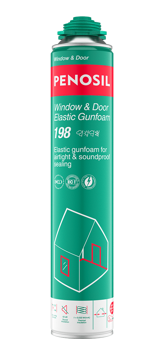 PENOSIL Window & Door Elastic Gunfoam 198 elastic installation foam