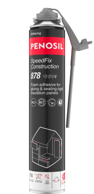 PENOSIL SpeedFix Construction 878 foam adhesive with EasyGun applicator