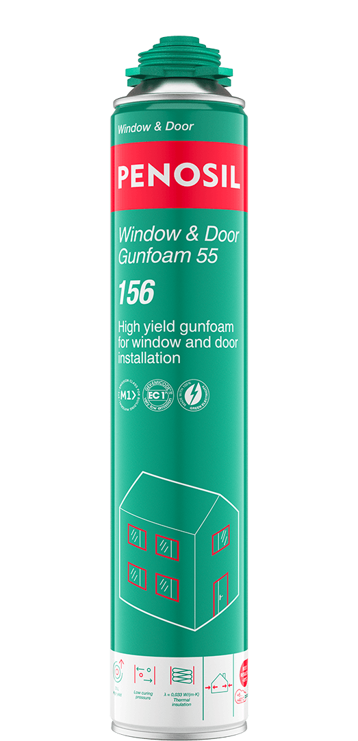 PENOSIL Window & Door Gunfoam 55 156 high yield gun foam