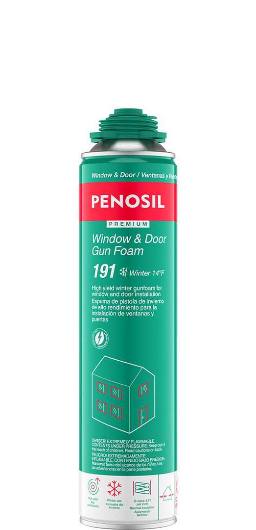 PENOSIL Premium Window & Door Gun Foam 191 high yield winter gun foam